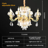MODERN LUXURY CANDLE CRYSTAL CHANDELIER | BEST CHANDELIER IN 2024