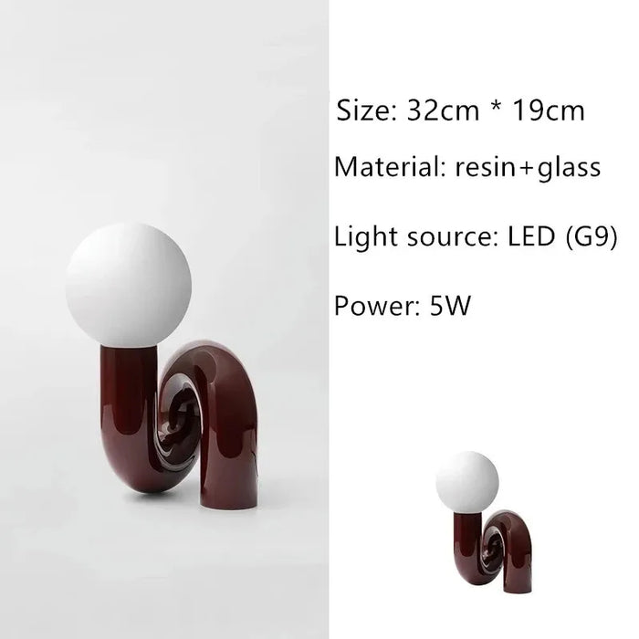 CRIMSON LOOP TABLE LAMP