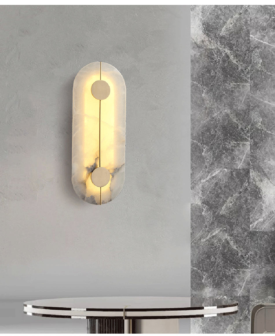 SPANISH MARBLE ALL COPPER WALL LAMP