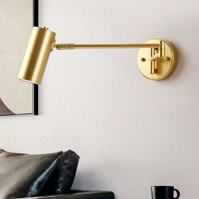 ADJUSTABLE SWING ARM WALL SCONCE