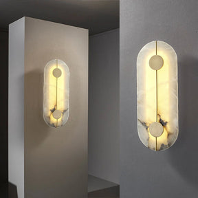 SPANISH MARBLE ALL COPPER WALL LAMP