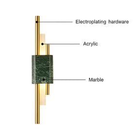 MARBLE CYLINDRICAL TANTO WALL LAMP
