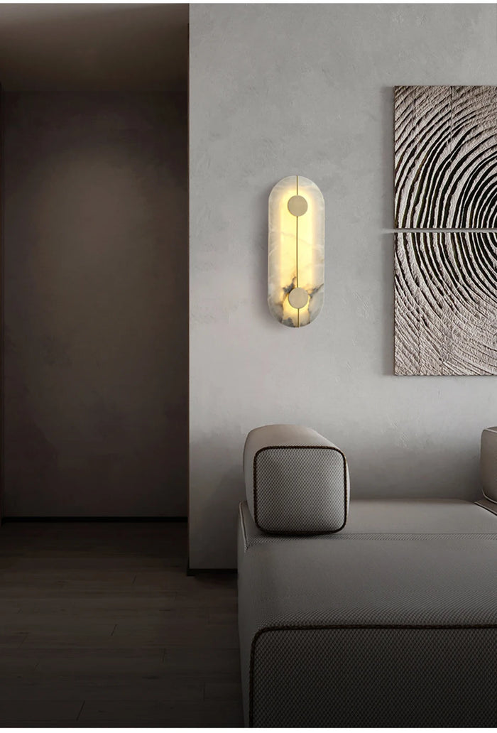 SPANISH MARBLE ALL COPPER WALL LAMP