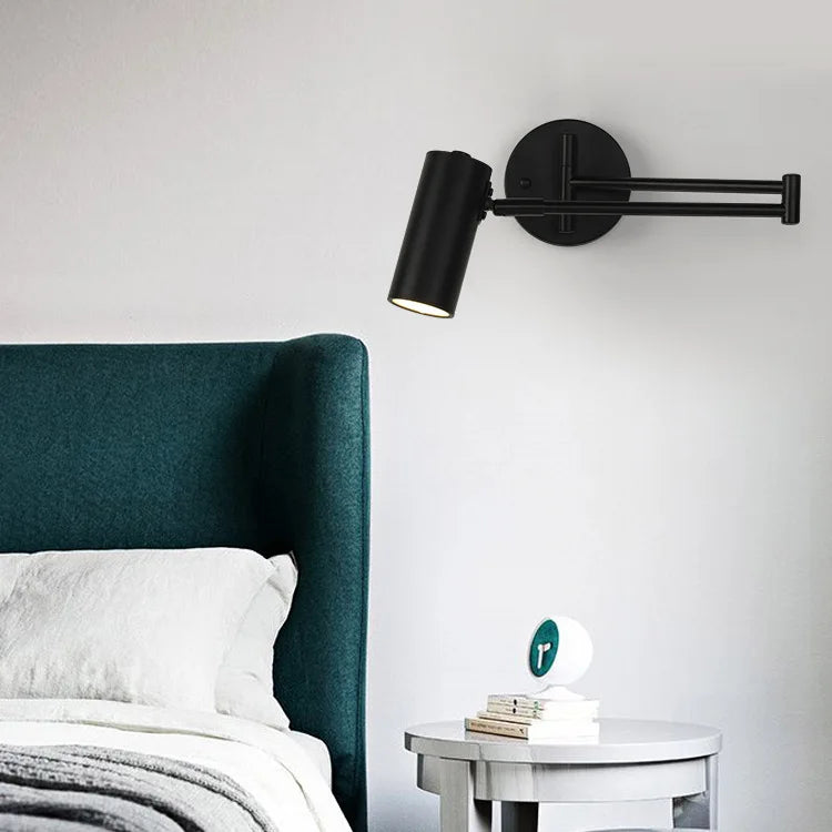 ADJUSTABLE SWING ARM WALL SCONCE