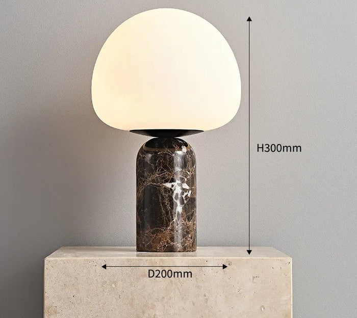 LUXURY BLACK MAEBLE DESK LAMP