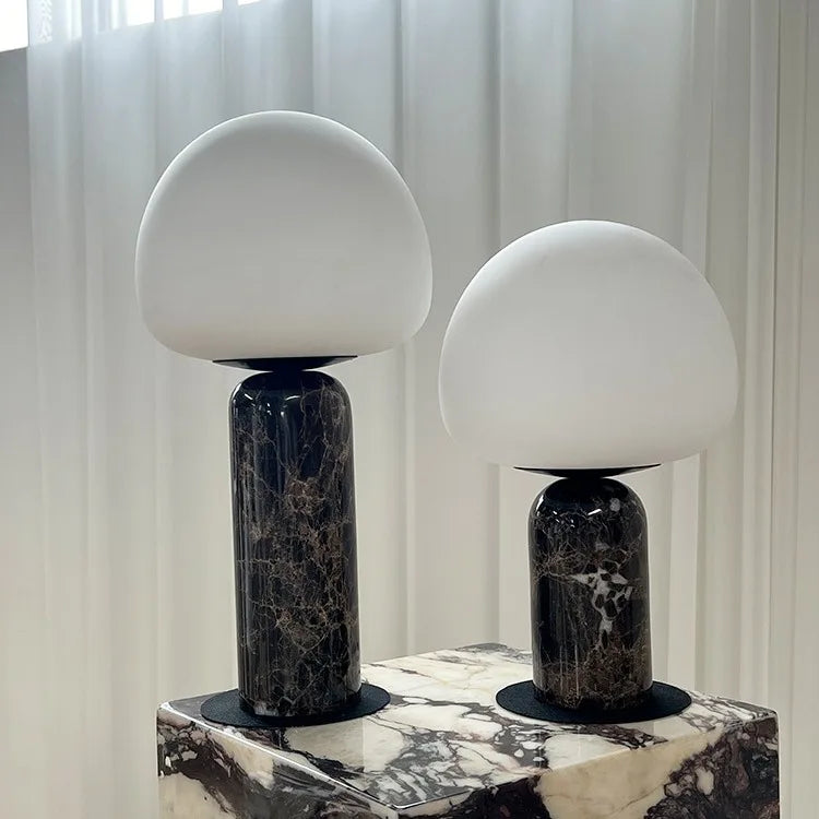 LUXURY BLACK MAEBLE DESK LAMP