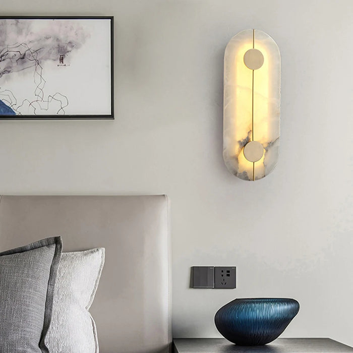 SPANISH MARBLE ALL COPPER WALL LAMP