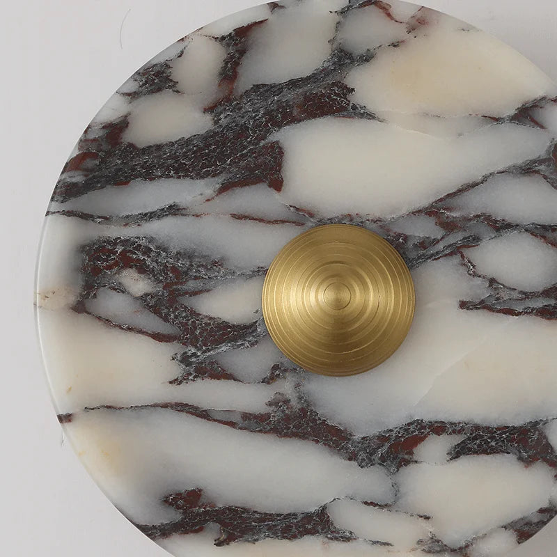 ROUND LUXURY ALABASTER WALL LAMP