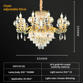 MODERN LUXURY CANDLE CRYSTAL CHANDELIER | BEST CHANDELIER IN 2024