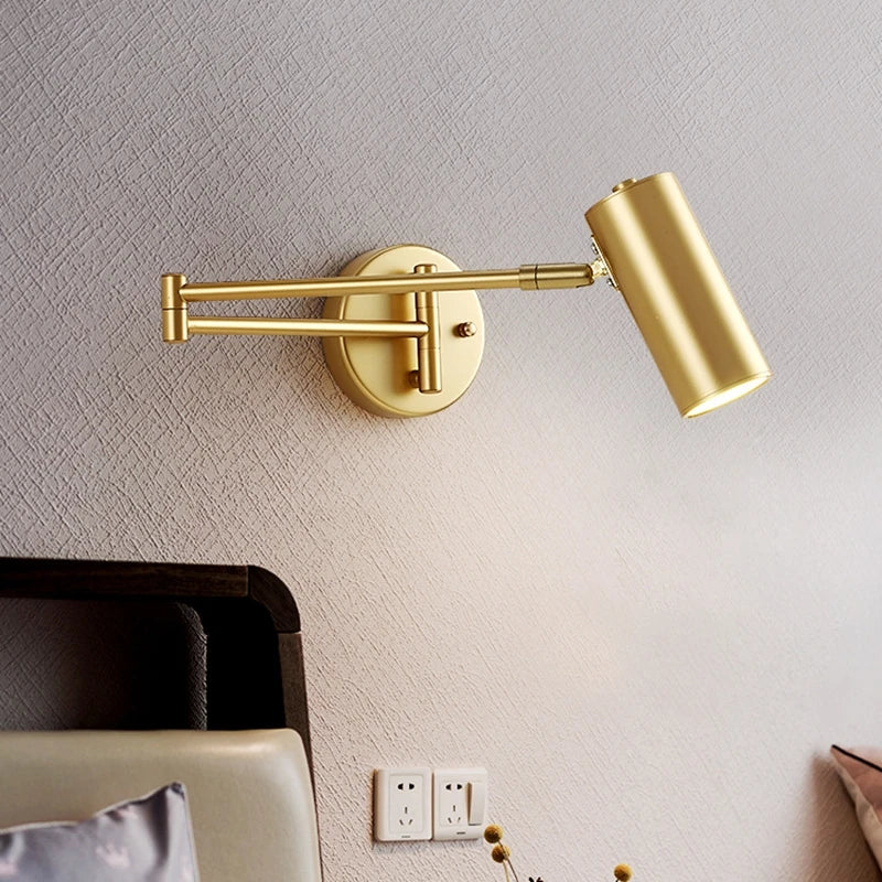 ADJUSTABLE SWING ARM WALL SCONCE