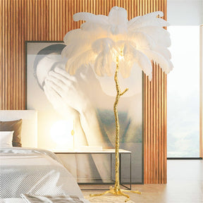 THE FEATHER LAMP | OSTRICH FEATHER FLOOR LAMP