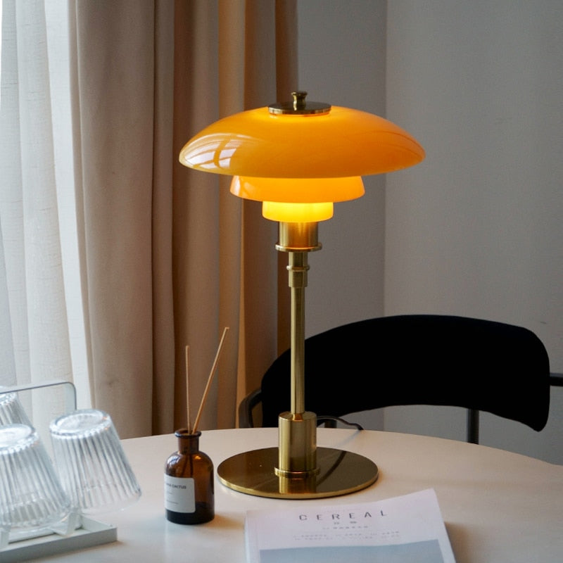 NORDIC ROUND GLASS TABLE LAMP