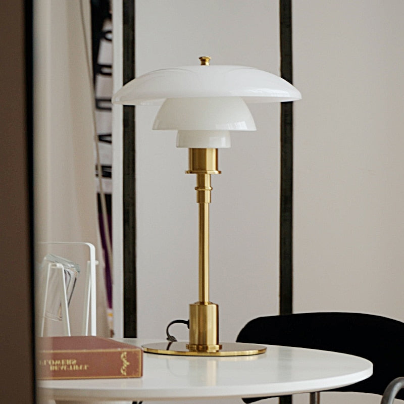 NORDIC ROUND GLASS TABLE LAMP