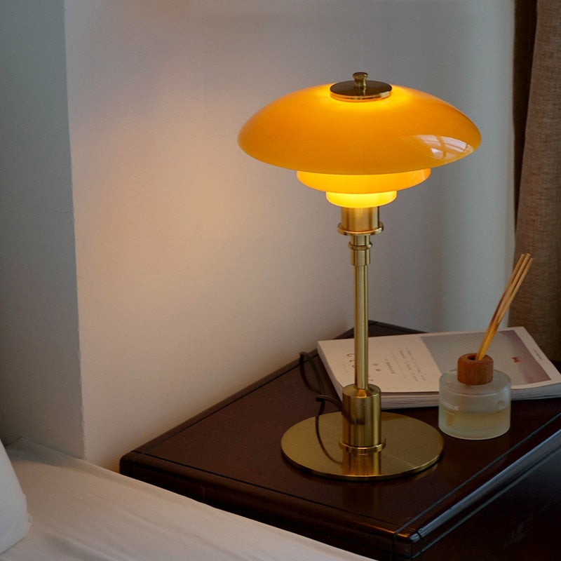 NORDIC ROUND GLASS TABLE LAMP - glass table lamp