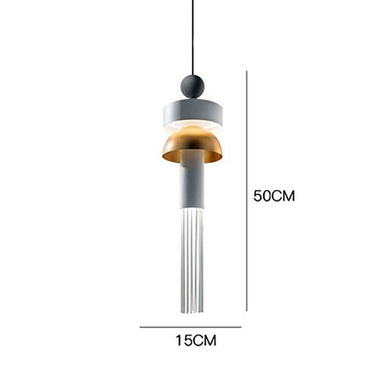 FRINGED GLASS PENDANT LAMP | FRINGE PENDANT LIGHT - Lodamer