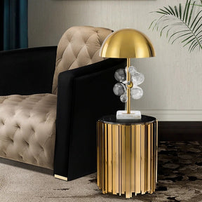 GOLDEN GLOBE TABLE LAMP | GOLD MODERN LED GLOBE TABLE LAMP - Lodamer