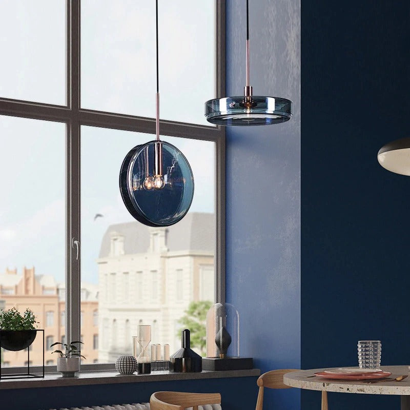 DEEP BLUE CRYSTAL PENDANT LAMP | CRYSTAL PENDANT LAMP - LODAMER