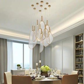 GOLDEN WINGS PENDANT LAMP | MODERN BRASS DINING ROOM- Lodamer