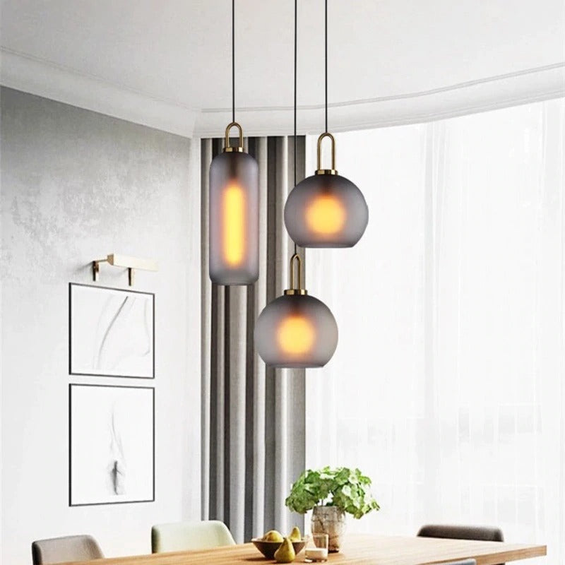 IONA GLASS PENDANT LAMP | GLASS GLOBE PENDANT LIGHT- Lodamer