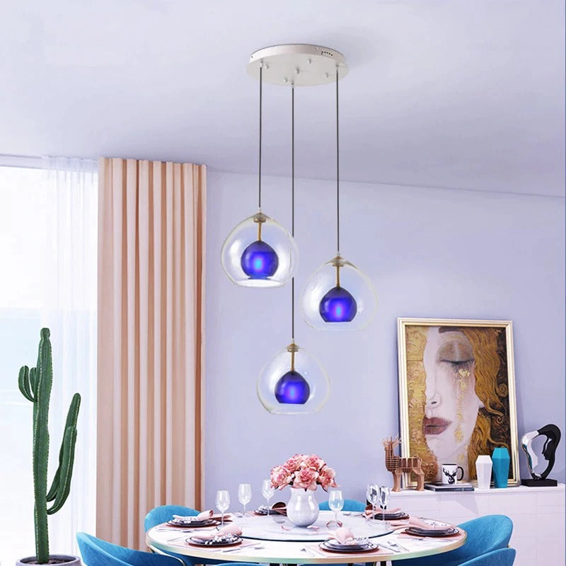 BLUE DIAMOND PENDANT LAMP | Blue Pendant light