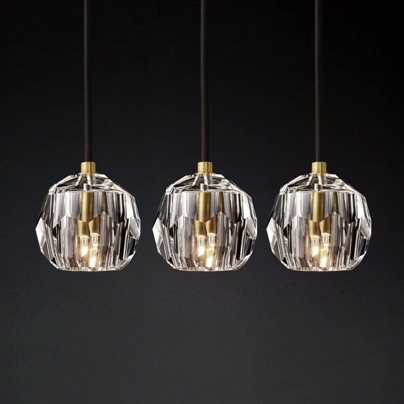 BALLE BE CRYSTAL BALL PENDANT LAMP | cluster pendant light