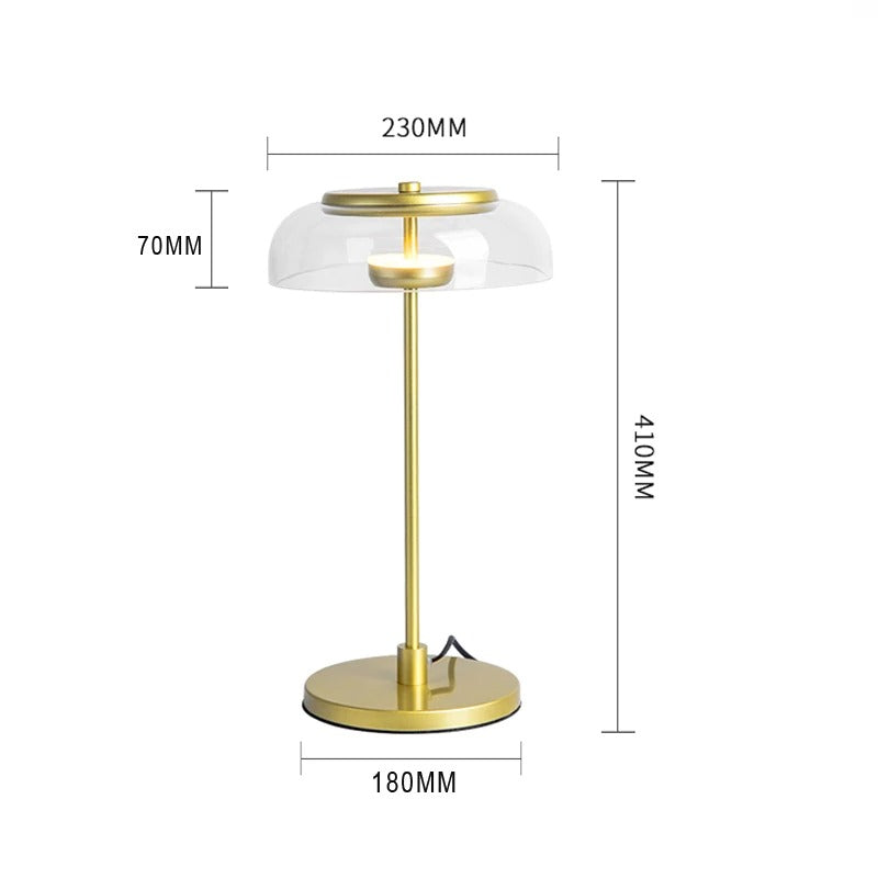  NORDIC GLASS LAMPSHADE LED TABLE LAMP - led table lamp 