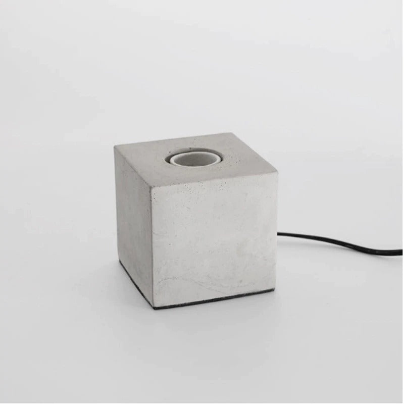 MINI CONCRETE TABLE LAMP - mini concrete tabke lamp