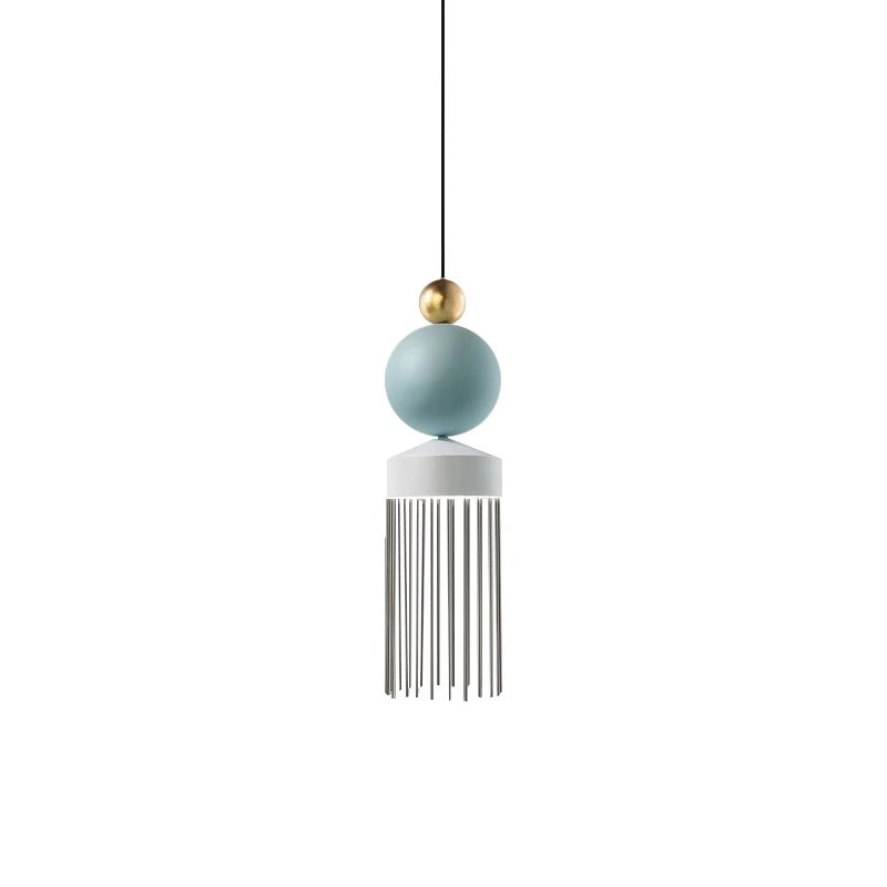 FRINGED GLASS PENDANT LAMP | FRINGE PENDANT LIGHT - Lodamer