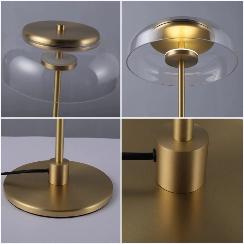 Nordic Glass Lampshade LED Table Lamp - Lodamer
