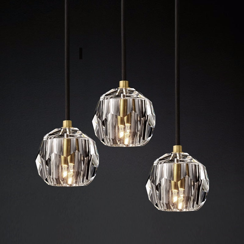 BALLE BE CRYSTAL BALL PENDANT LAMP| cluster pendant light