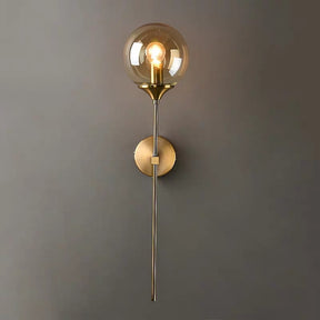 RETRO GOLD GLASS WALL LAMP