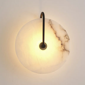 Alabaster round marble wall lamp | wall pack lights