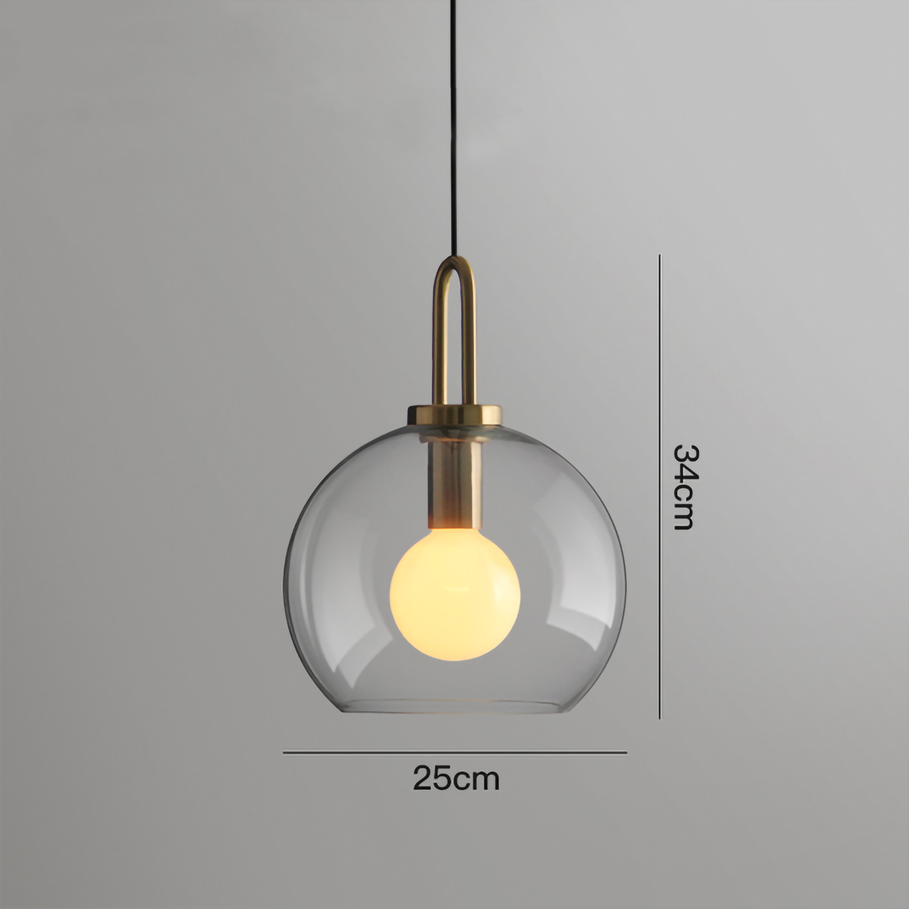 IONA GLASS PENDANT LAMP | GLASS GLOBE PENDANT LIGHT- Lodamer