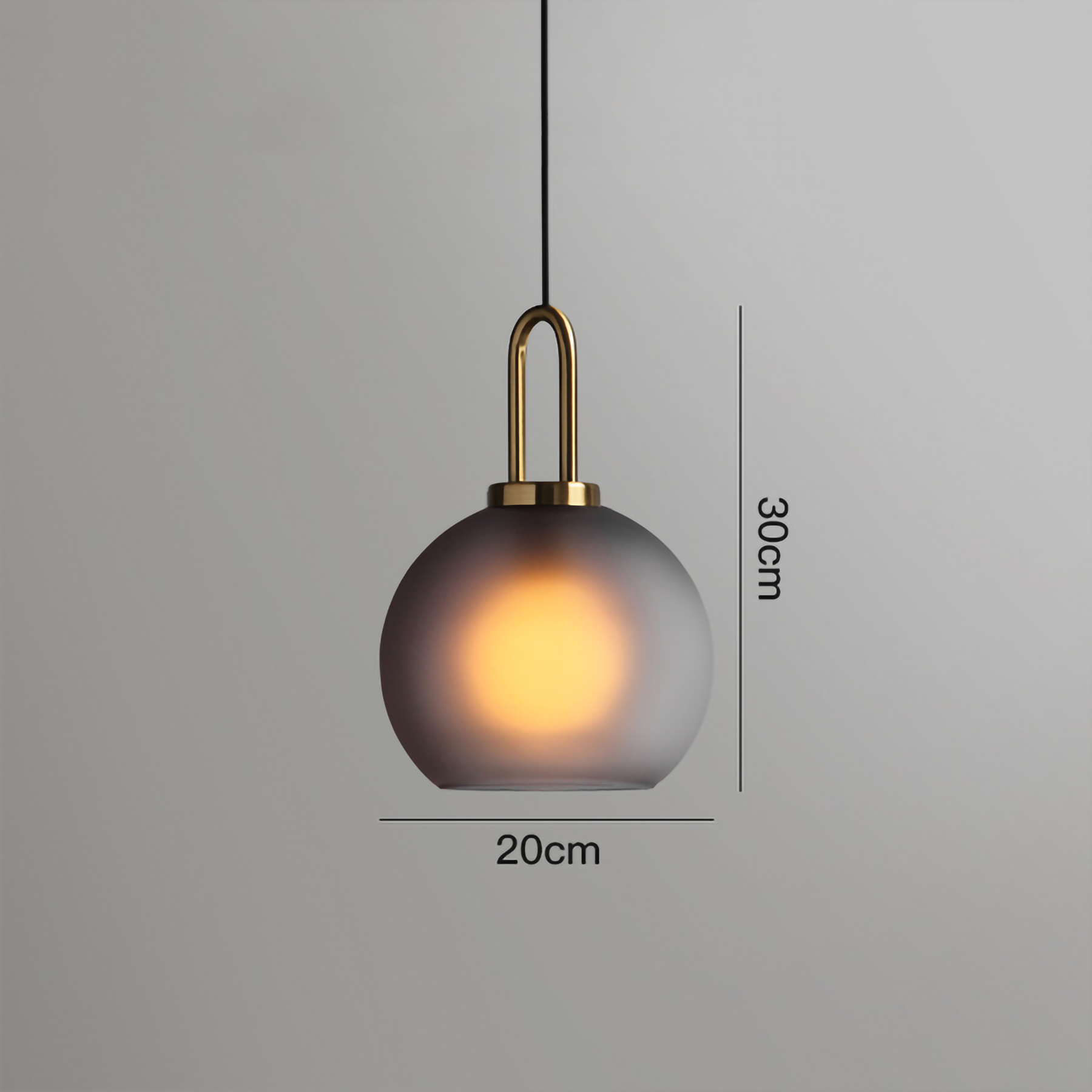 IONA GLASS PENDANT LAMP | GLASS GLOBE PENDANT LIGHT- Lodamer