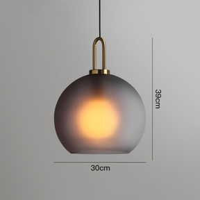 IONA GLASS PENDANT LAMP | GLASS GLOBE PENDANT LIGHT- Lodamer